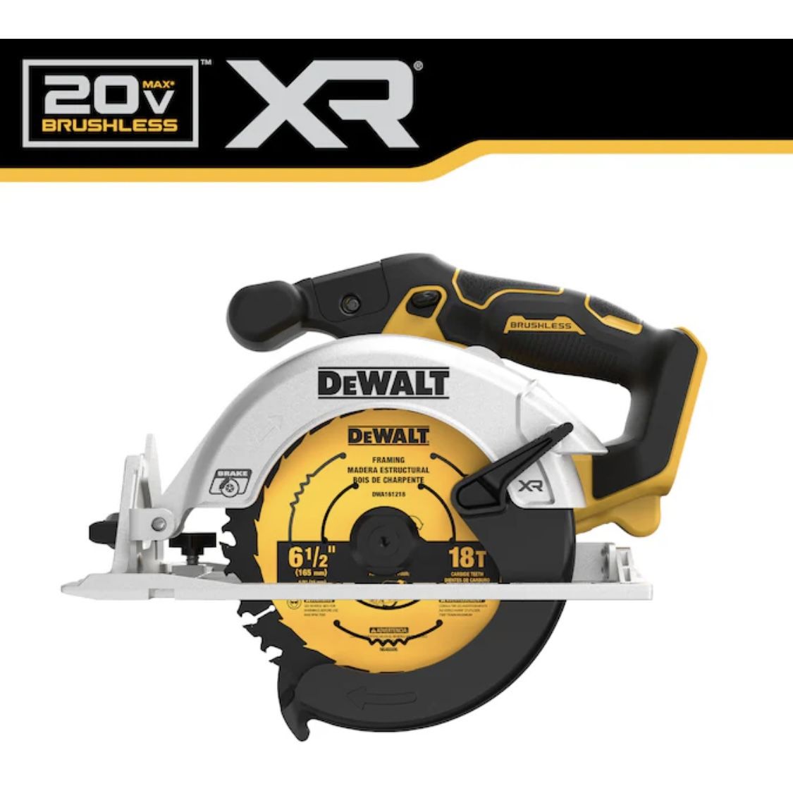 DEWALT CIRCULAR SAW 20V 6 1/2in