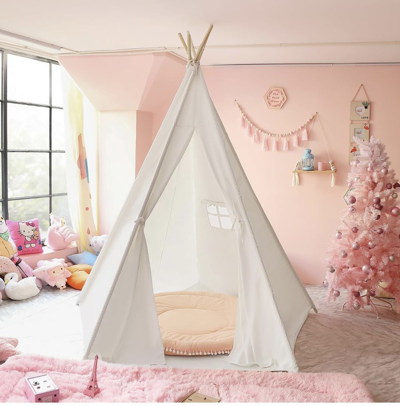 New Condition - More Than 6ft Tall Kids Play Tent Measuring 48" x 48" x 72"