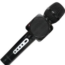 Portable Microphones and Speaker for Singing Bluetooth Karaoke Microphone Singing Machine Bluetooth Speakers Dual Speakers 2 Vibrating Diaphragm