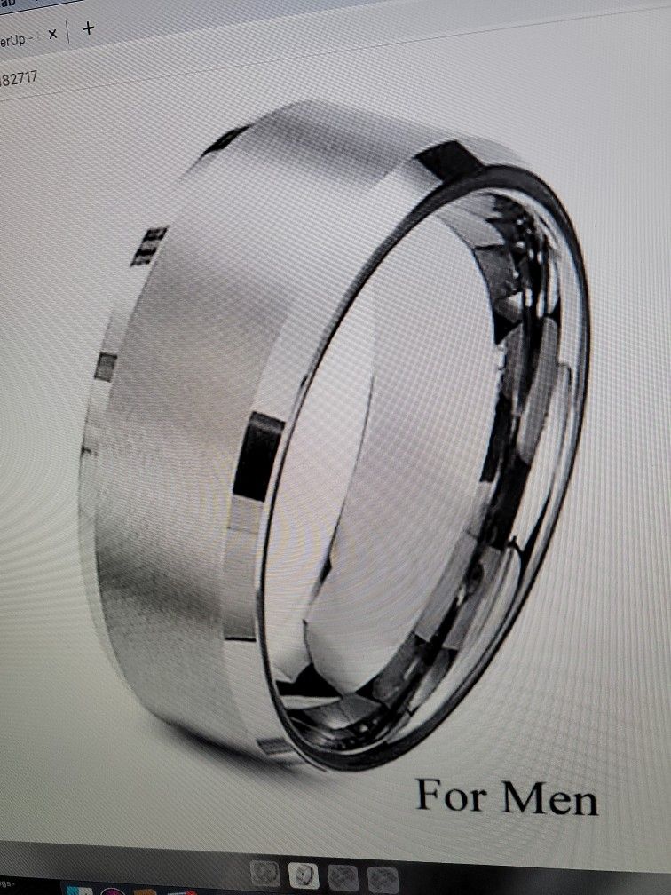 1 Set Of His And Hers Fashion Stainless Steel Titanium Princess Wedding Band Set