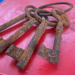 Vintage Keys Large Size Lock Old Jail Cell Key 