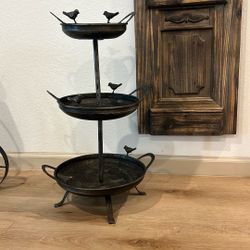 Three-Tiered Metal Stand
