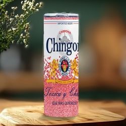 20 Oz Chingona Stainless Steel Double Layer Modelo Tumbler With Lid And Straw