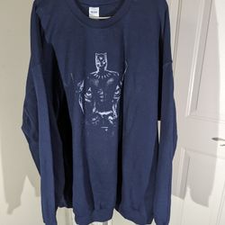 VINTAGE Gildan Sweatshirt Crew Neck Fleece Black Panther Men's Size 5XL