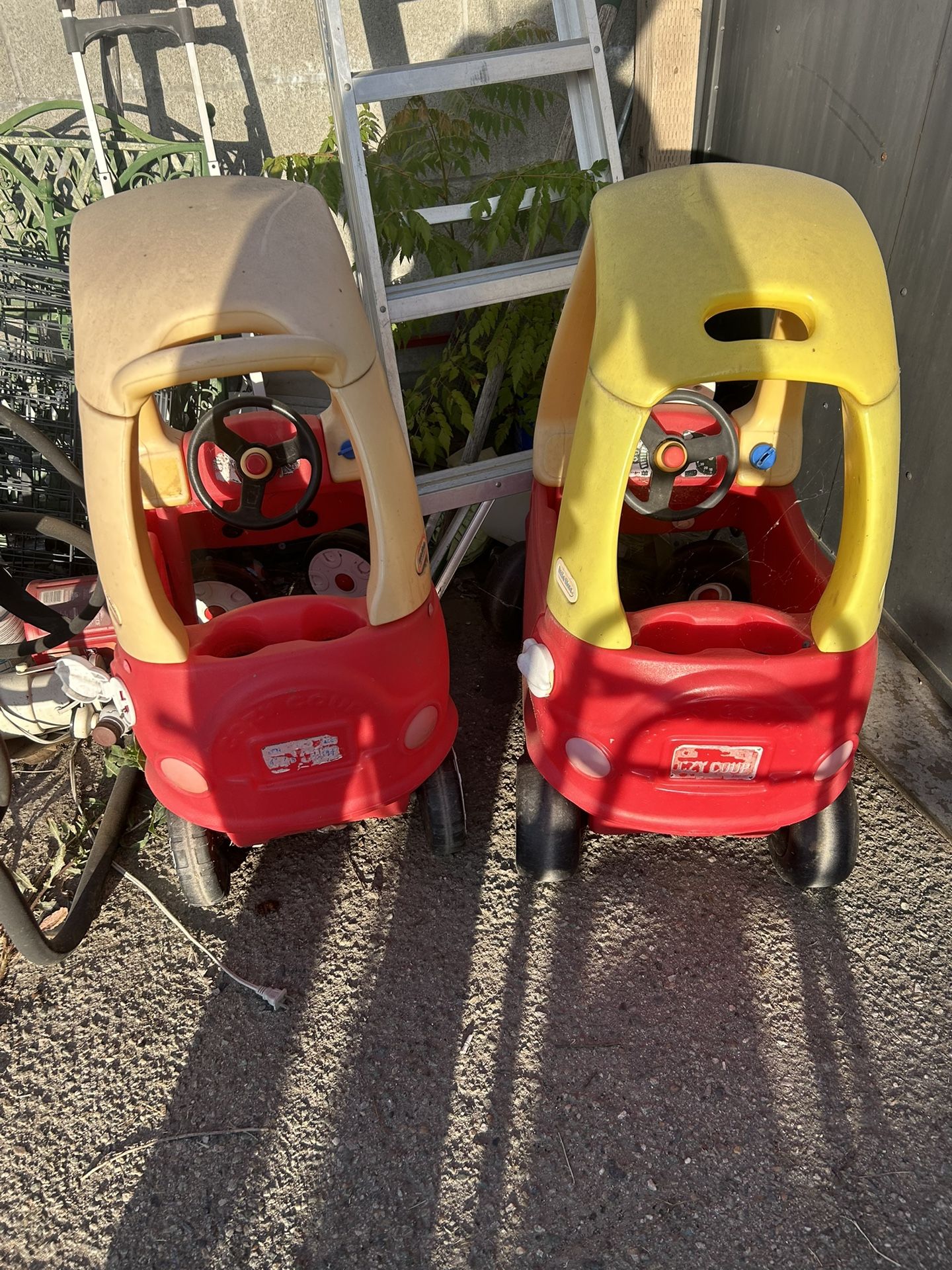 Toddlers push carts