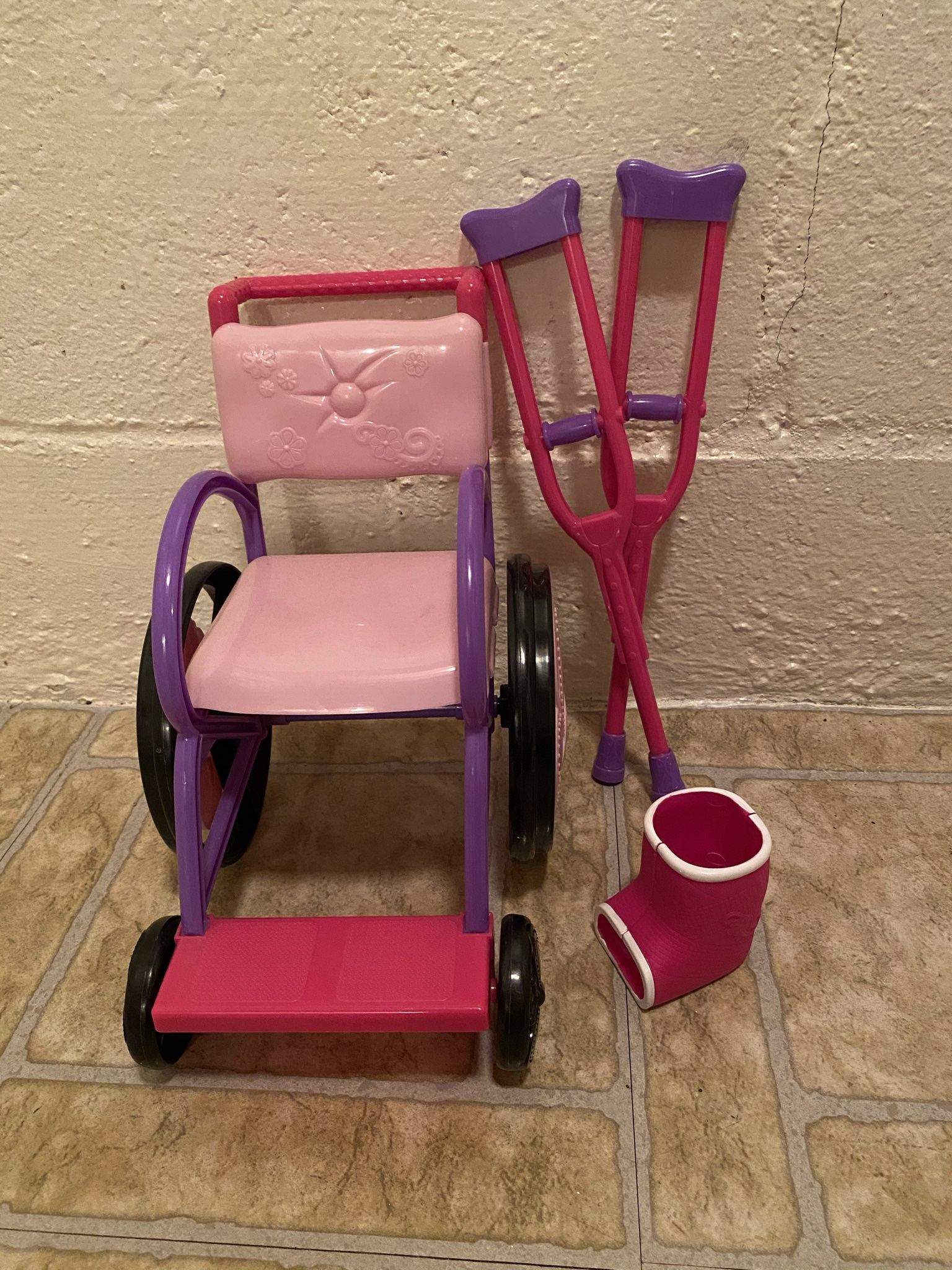 Wheelchair Accessory Set for American Girl or Our Generation Doll