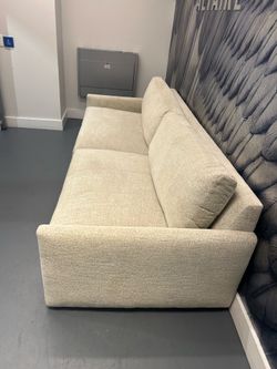 KIPTON SLIM ARM SOFA IN PLUSH LINEN - OPEN TO NEGOTIATE