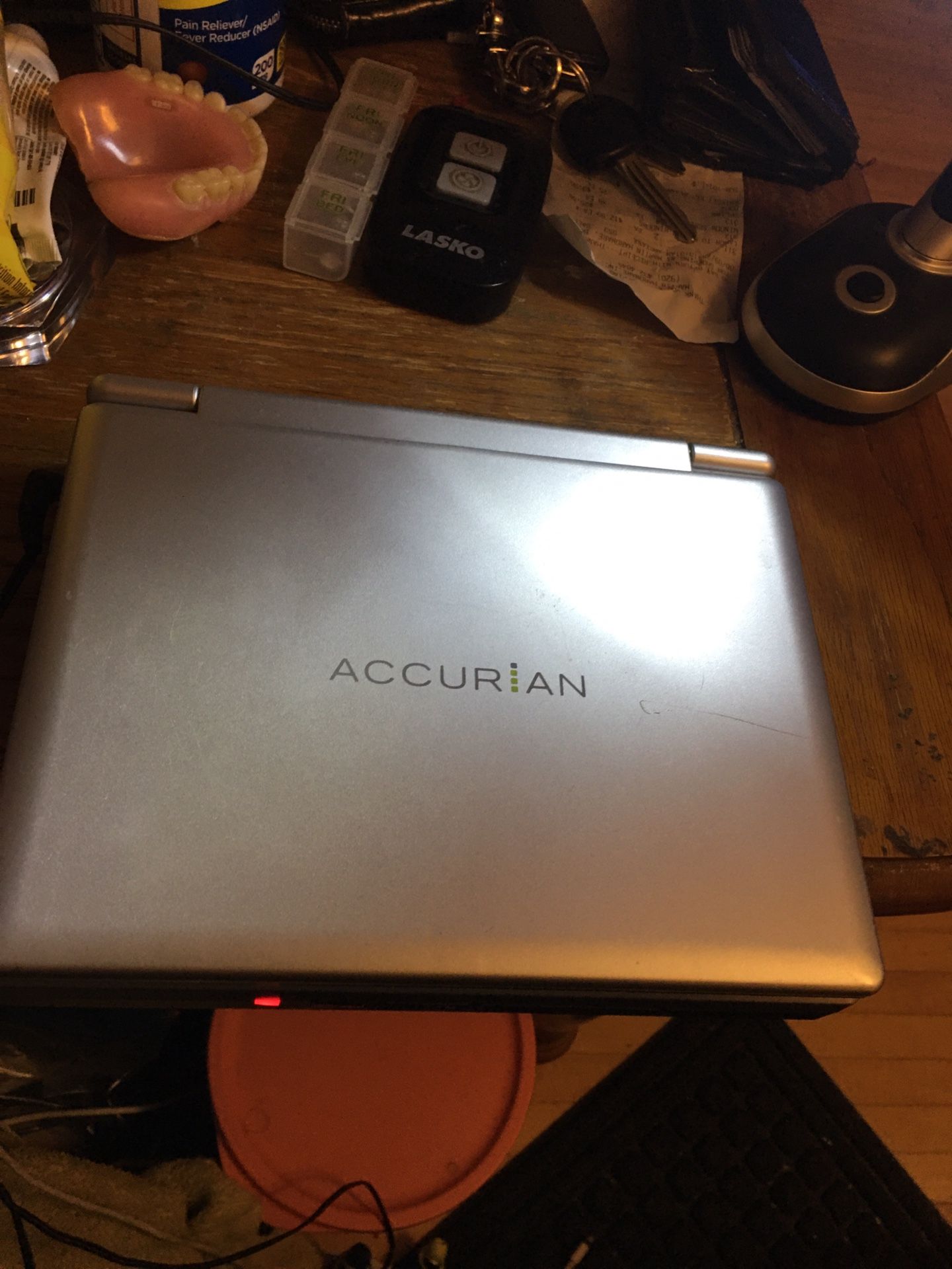 portable silver dvd player