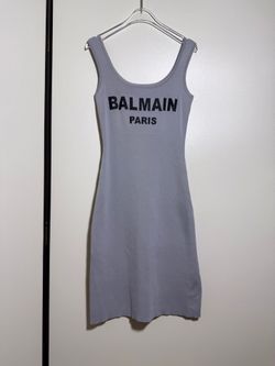 Women's Fashion Logo Letter Dress Grey M