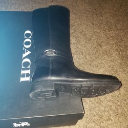 Coach boots  Size 6.5 Black