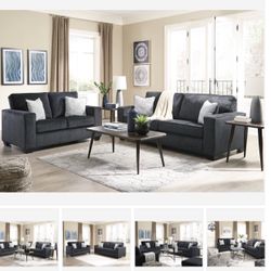 Altari Slate Living Room Set (Sofa Loveseat Sectional Options 