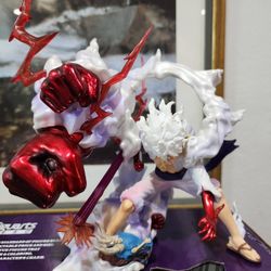 One Piece Monkey.d.luffy Figure Gear 5 Sun God Nika No Box