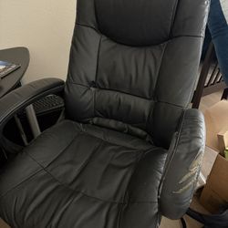 Black Leather Office Chair 