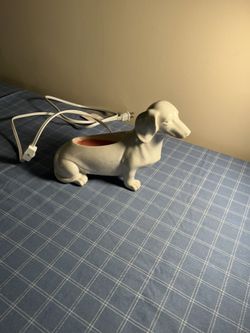 Scentsy- Dachshund shaped wax lamp with power cord.