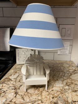 Beach Adirondack Chair Lamp