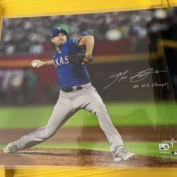 Max Scherzer Signed Texas Rangers 16x20 Fanatics Photo 