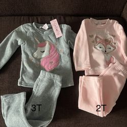 Brand New  Sweatpants For Girls 2T/3T 💖