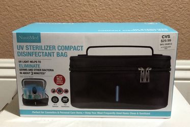 NWT NuvoMed UV Sterilizer Compact Disinfectant Bag