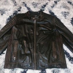 black rivet genuine leather coats jackets