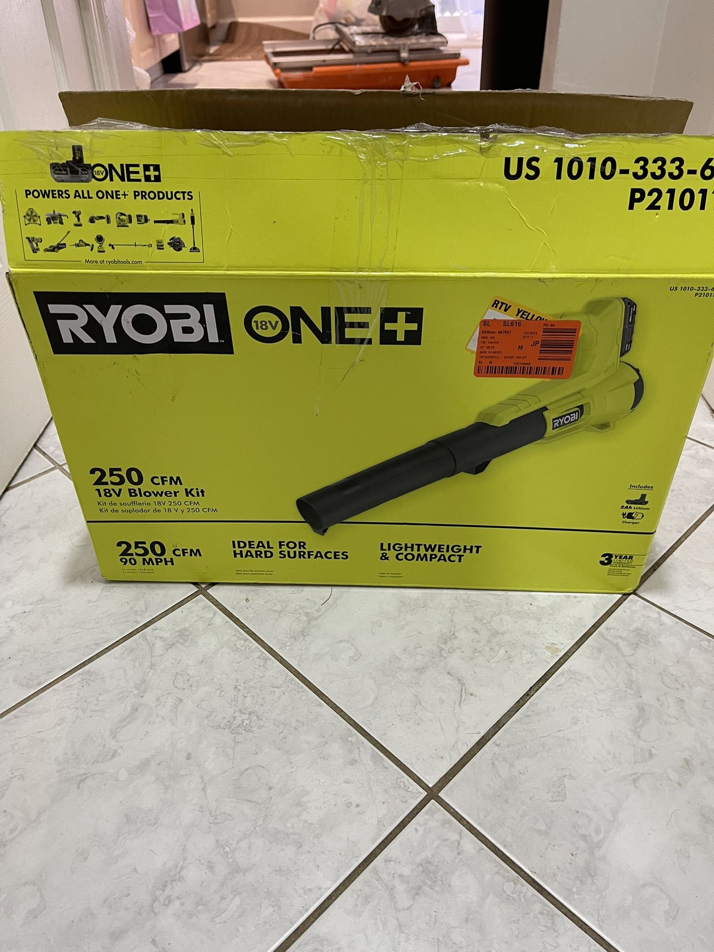 New RYOBIONE leaf Blower