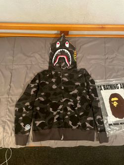 BAPE Shark Full-Zip Hoodie Black Camo