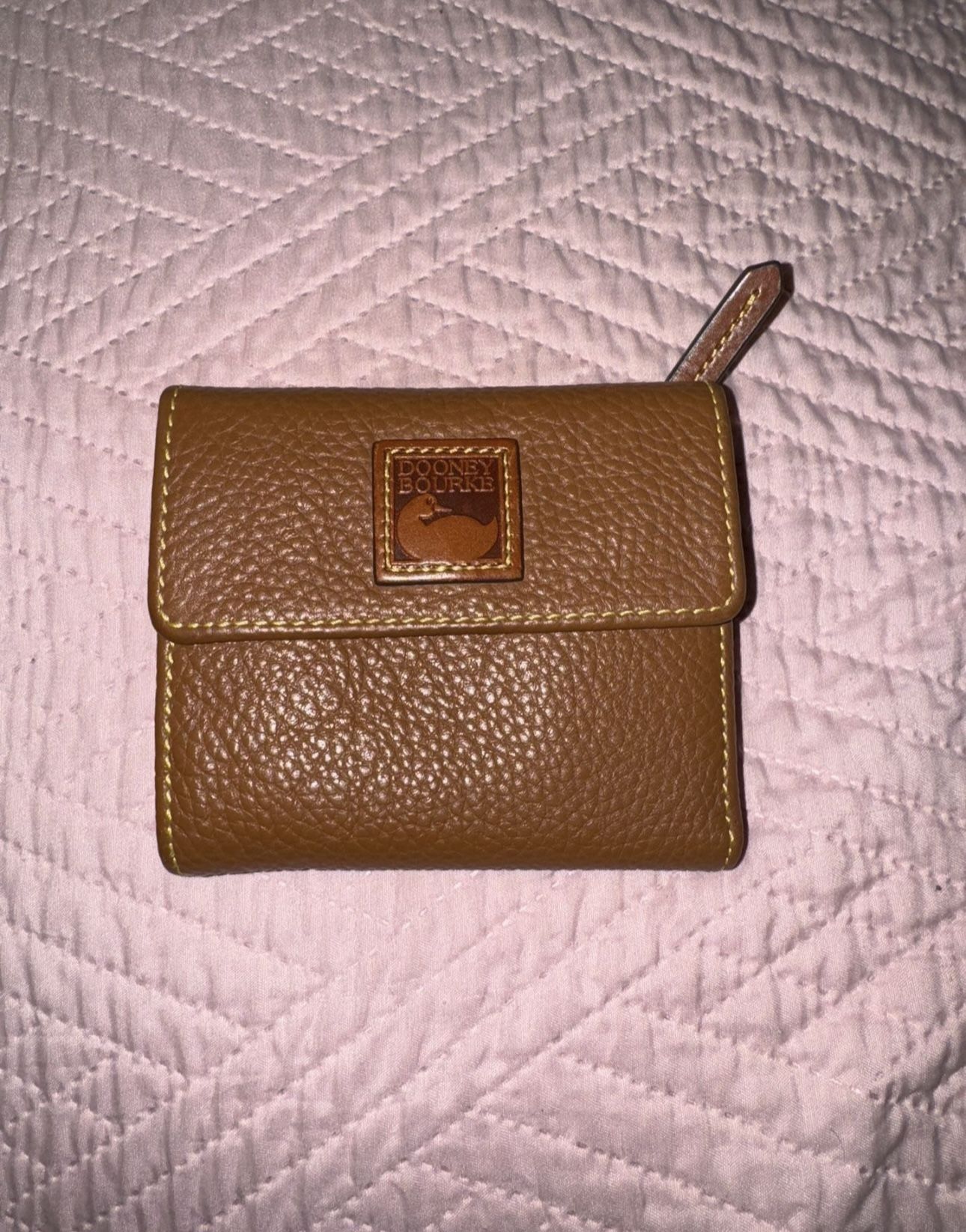 Dooney & Bourke Pebble Grain Small Flap Credit Card Wallet