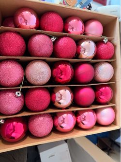 Pink Christmas ornaments