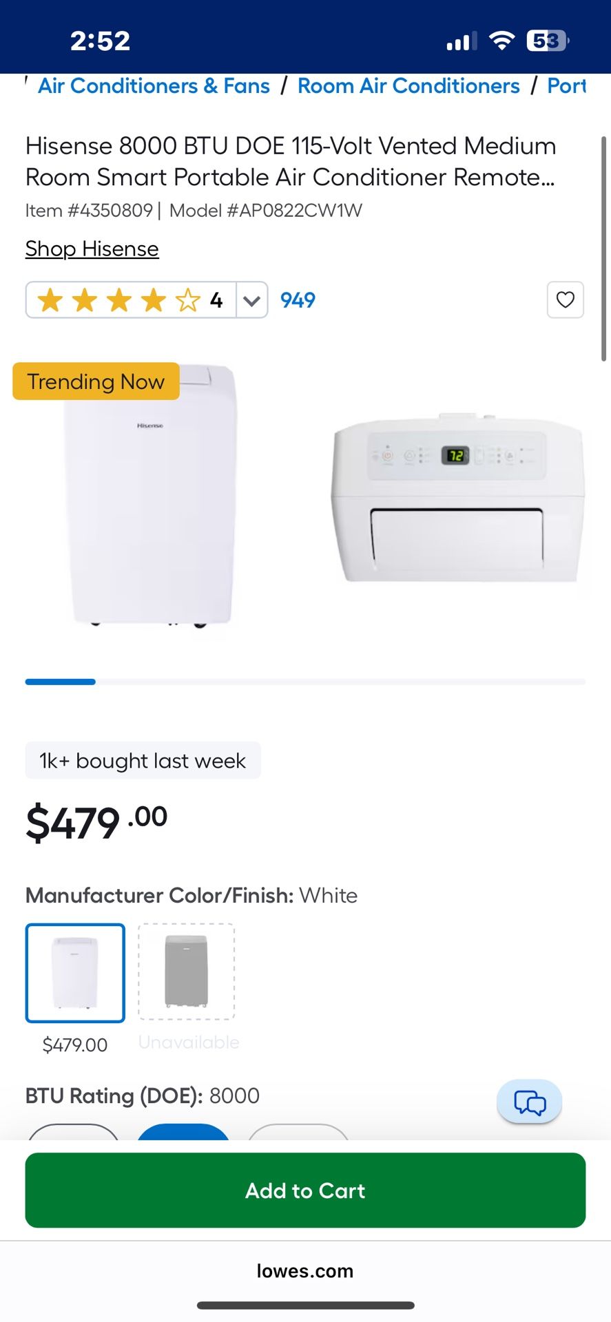 New ac not open at all for sale