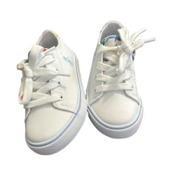 Polo Ralph Lauren Girls Fantor III White Pink Floral Pony Sneakers Shoes