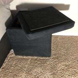 Seat, Box, Storage - Removable Top - Black