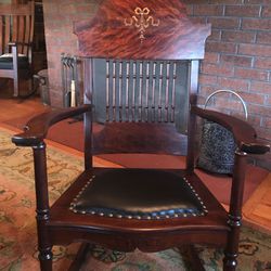 Antique Rocking Chair with beautiful inlay