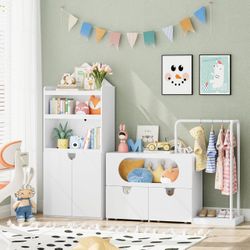 Kids Storage Combo – Bookshelf + Toy Organizer + Clothes Rack (NEW