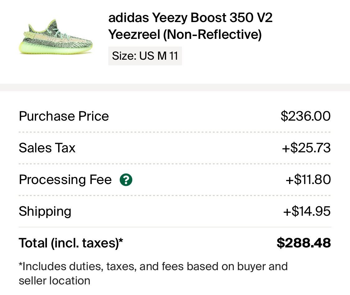 adidas Yeezy Boost 350 V2 Yeezreel (Non Reflective) Size: US M 11