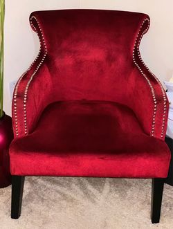 ❤️Stunning Red Velvet Chair❤️