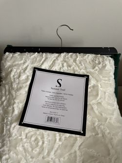 New Winter White Plush Blanket
