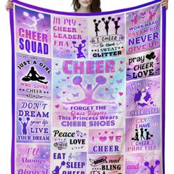 Cheerleader Plush Throw Blanket – 60”x50”