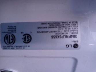 LG washer