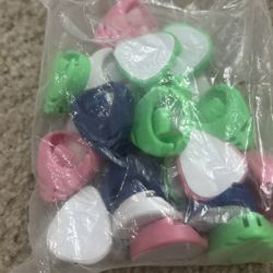 Set of 5 random colors 5x Plastic Stick on Guitar Pick Holder for Acoustic