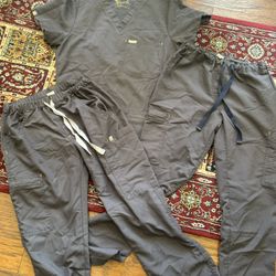 Grey Figs Scrubs Set