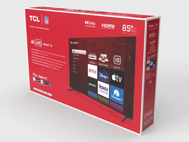 TCL 85" Class S Class 4K UHD HDR LED Smart Roku TV (85S410R)