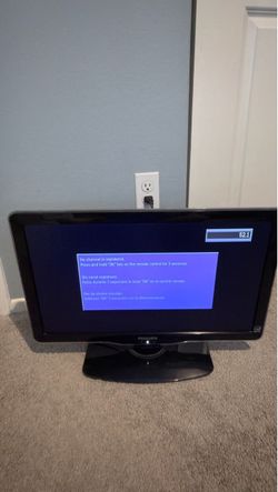 Philips 19 inch non a smart TV comes with remote but is missing the back cover