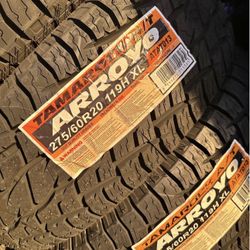 275/60/20 Arroyo Todo Terreno Llantas Nuevas Instaladas Y Balanceadas 