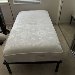 2 Twin Beds Mattress And Frame 