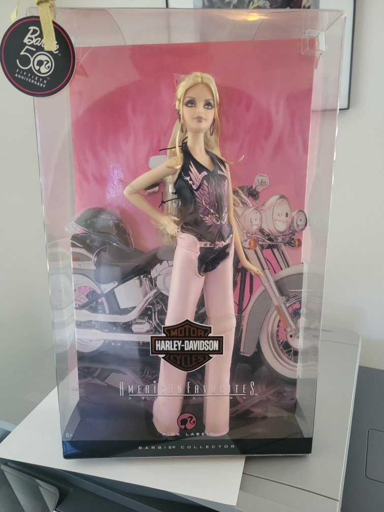 2008 50th Anniversary Barbie Doll Harley Davidson