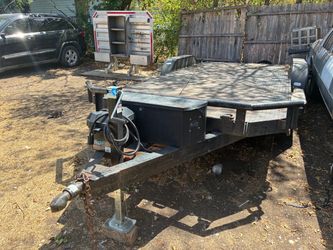 21 ft flatbed/car hauler trailer