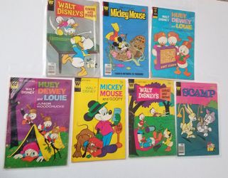 WHITMAN COMIC BOOK WALT DISNEY'S MICKEY MOUSE GOOFY SCAMP HUEY DEWEY AND LOUIE DONALD DUCK