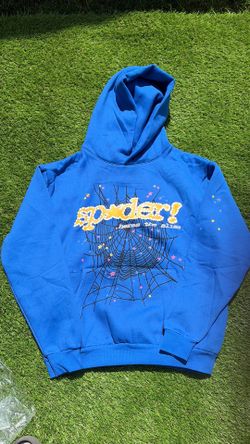 Spider hoodie blue