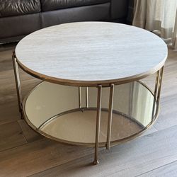 Modern round coffee table