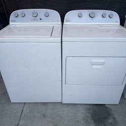 Whirlpool Washer & Dryer Gas Set $395. Warranty. 