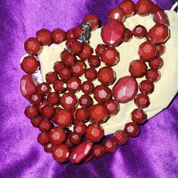 Luscious Burgandy Beads
